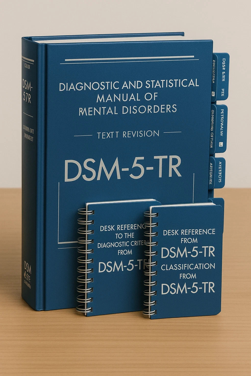 DSM-5-TR Hardcover + Tabs + Desk Reference SP+Classification 3 book set Lot of 5