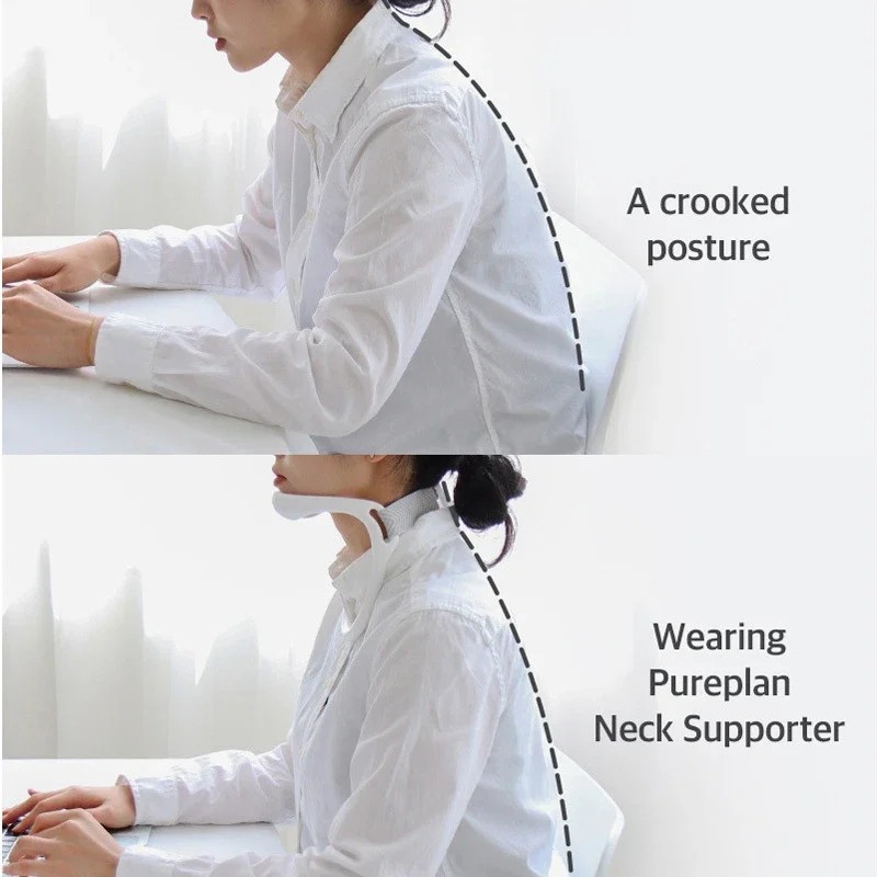 Posture Corrector Neck Support Cervical Collar Traction Device Brace Stretch