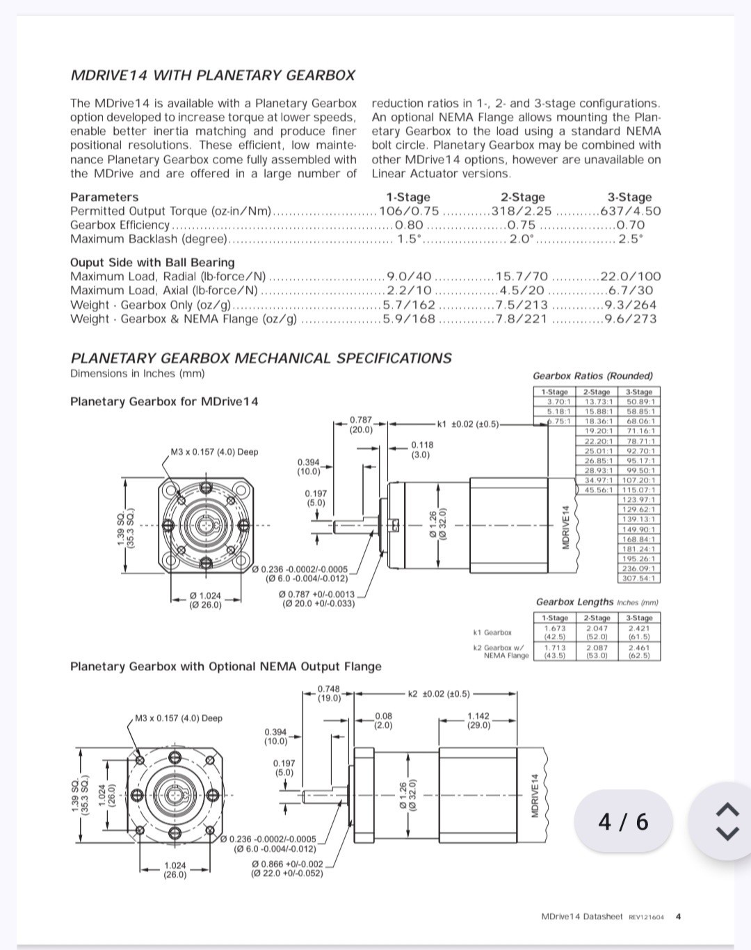IMS MDRIVE NEMA 14 MDBC1410-ES200, Stepper Motor With Encoder (200 Count)