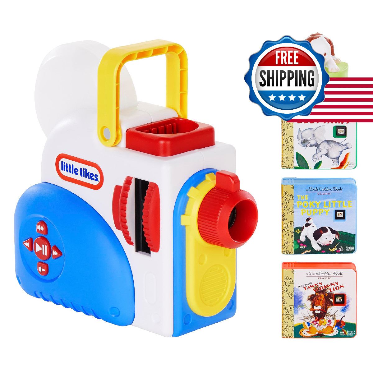 Little Tikes Story Dream Machine Starter Set, Storytime, Books, Little Golden Bo