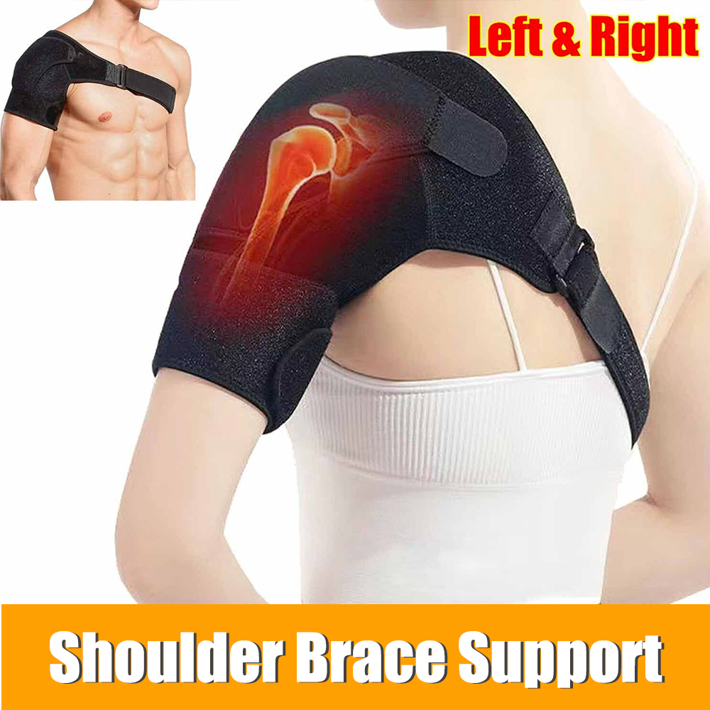 Shoulder Brace Rotator Cuff Support Relief Pain Adjustable Left & Right Belt US