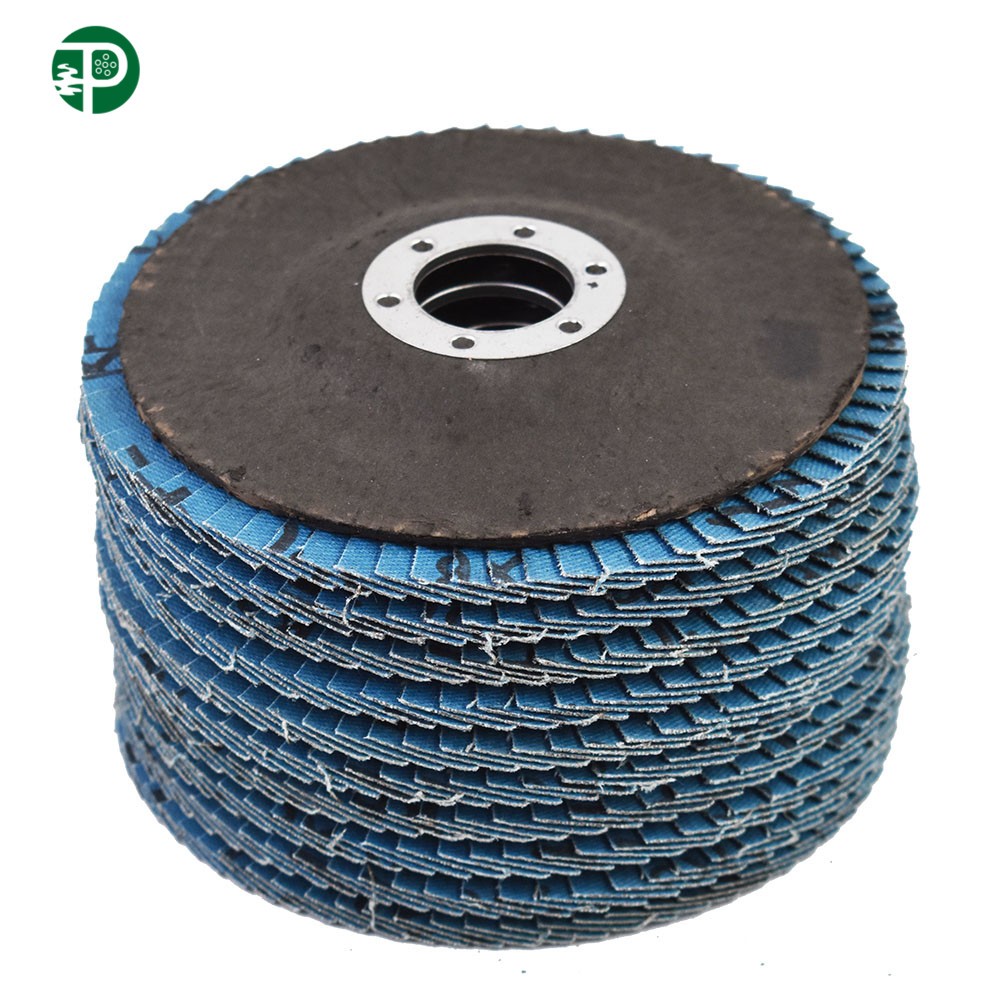 10 Pieces T29 4.5" × 7/8" 60 Grit Premium Zirconia Flap Disc Sanding Grinding