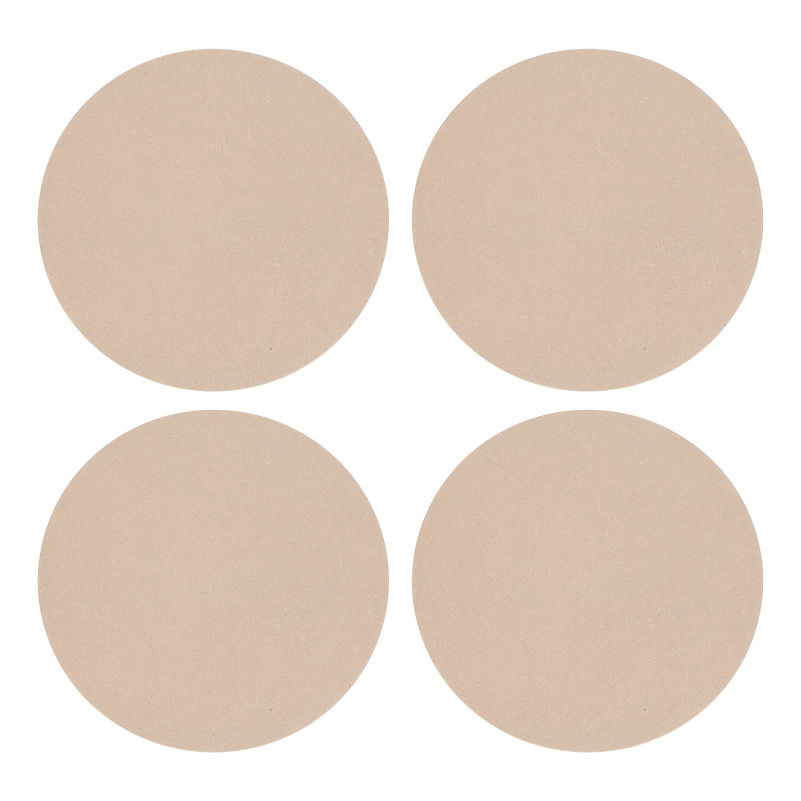 4 Pack 12" 304mm Diameter Ceramic Drying Slab, 8mm 1/3" Thick, Brown