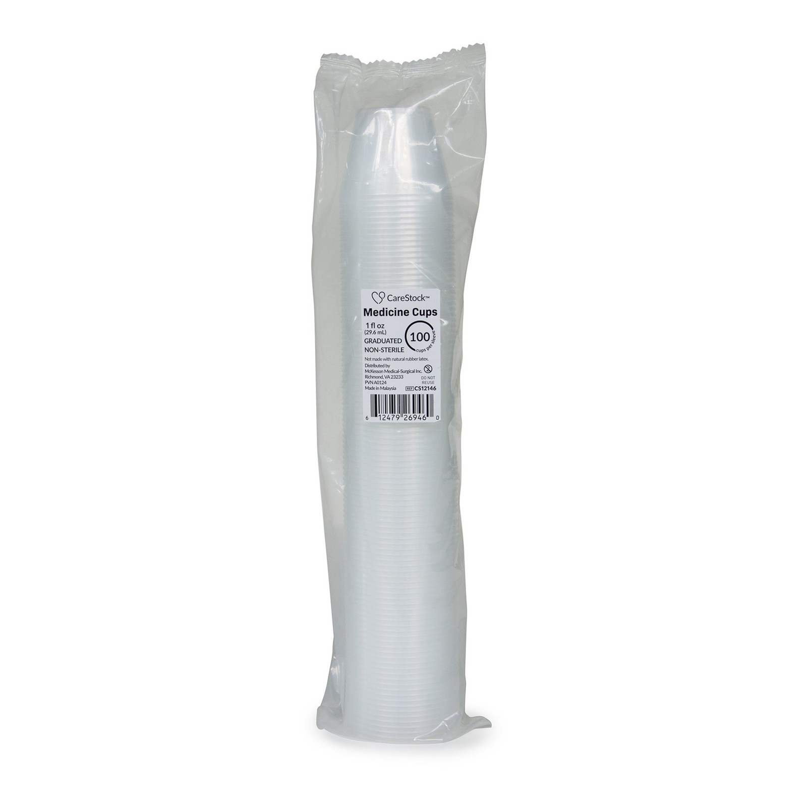 CareStock Translucent Disposable 1 oz. Medicine Cup CS12146 300 per Sleeve