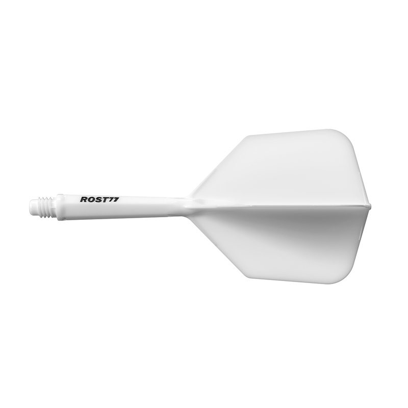 CUESOUL ROST 77 Integrated Dart Shaft and Flight,Big Wing Shape,Set of 3-White