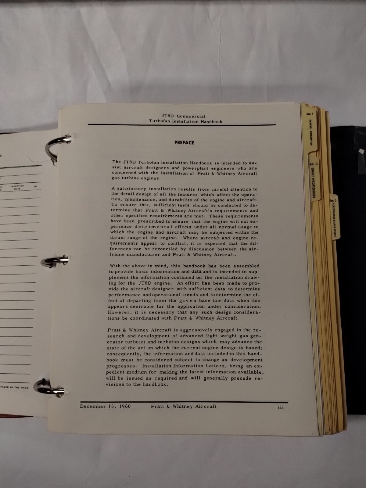 Pratt & Whitney JT8D Commercial Turbofan Engine Installation Handbook-Original