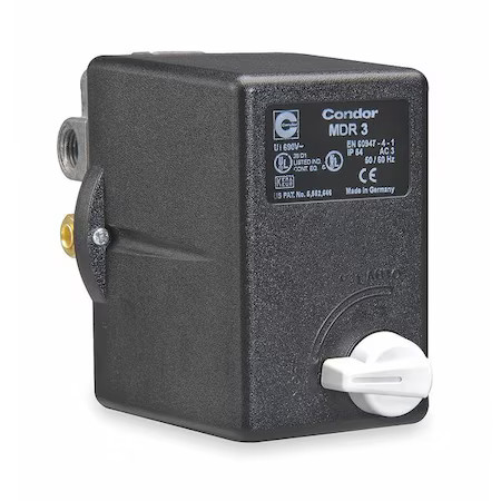 Condor Usa 31Gg3exx Pressure Switch, Standard, 3Pst, 4 Ports, 3/8" Fnpt, 1/4"
