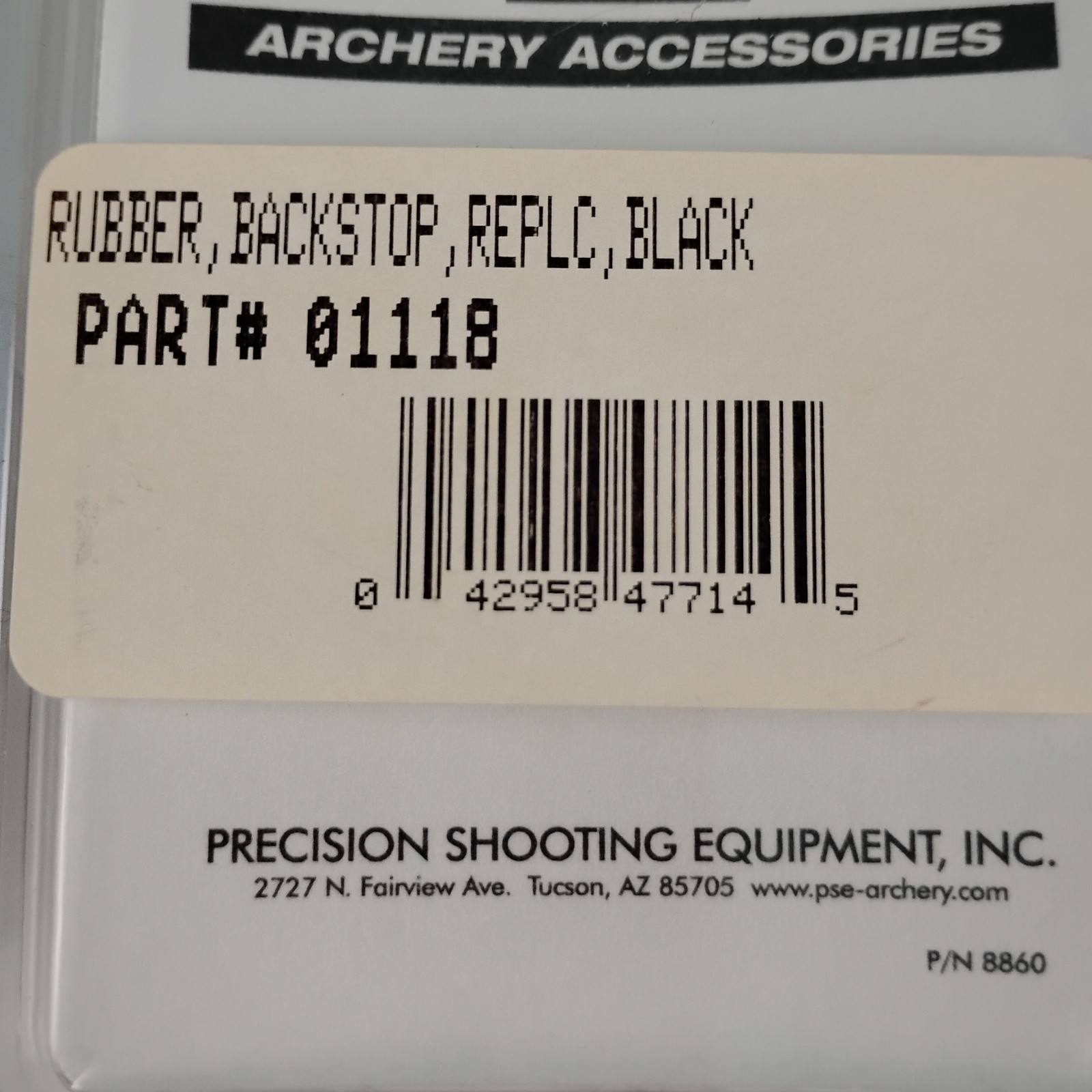 PSE Archery Backstop Replacement, One Size, Black, Rubber, Part 01118