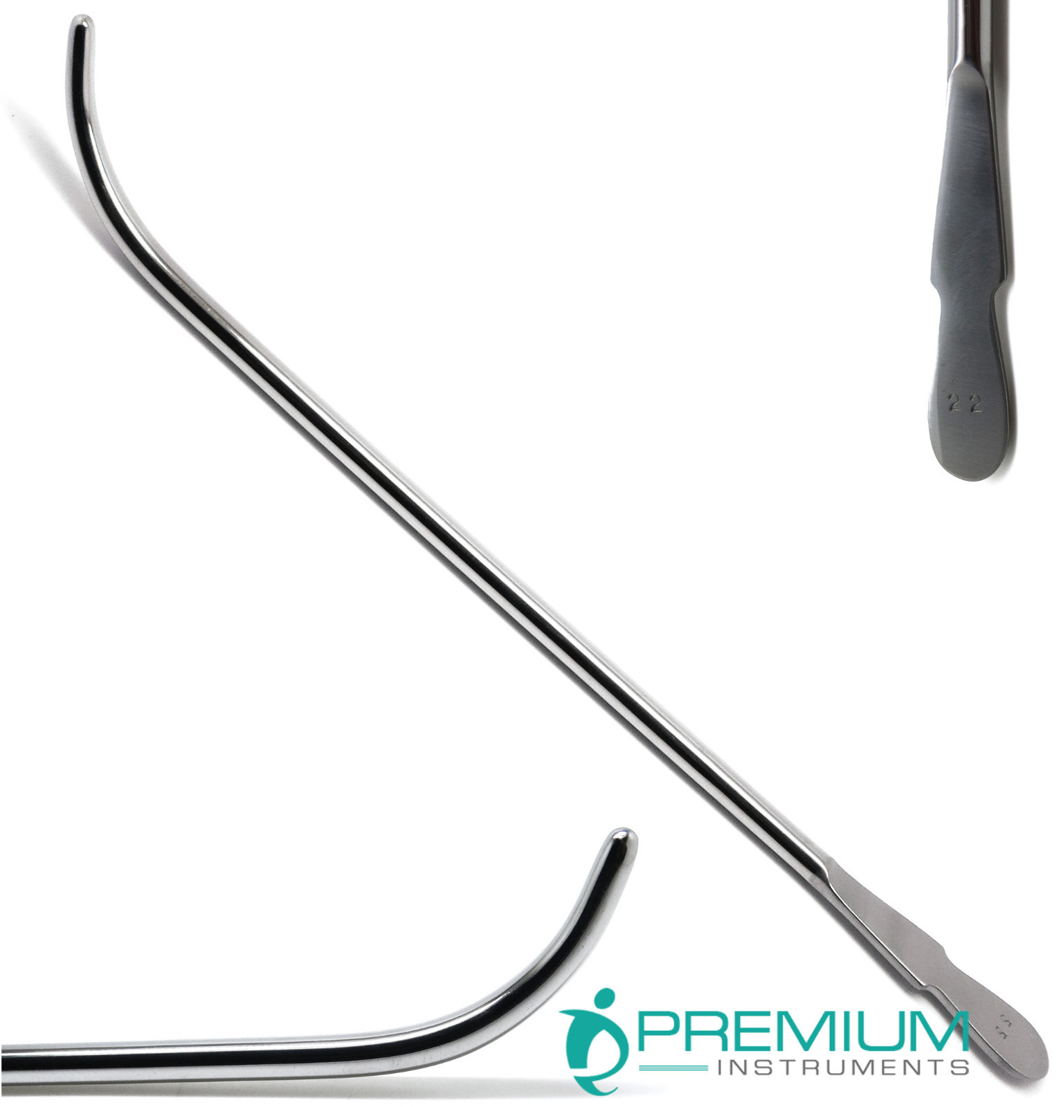 Van Buren Sounds Urethral No. 22FR OB/GYN Curved Surgical Instruments