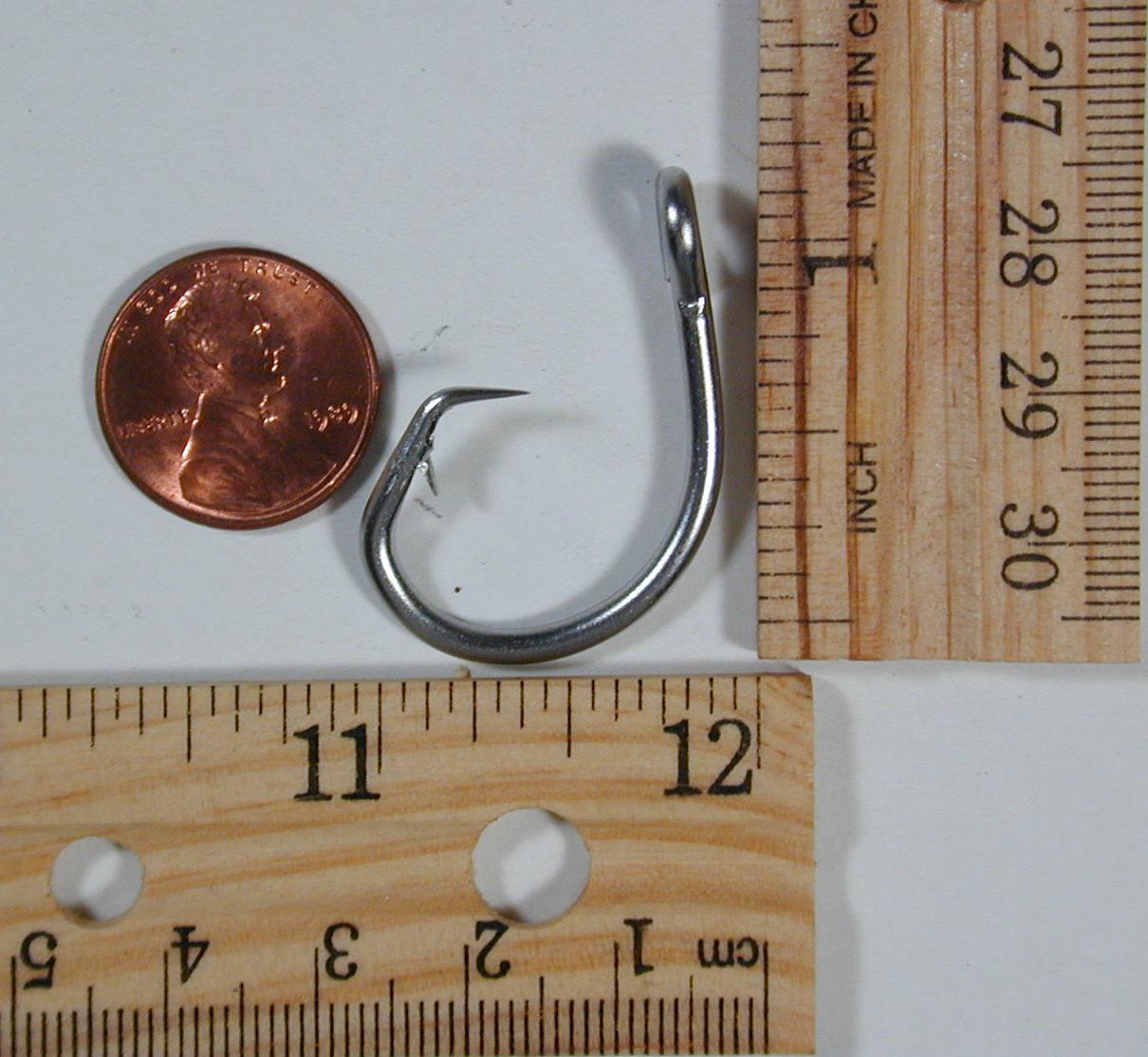 100 39965 size 10/0 Stainless  Circle Hooks Trot Lines HD will catch most fish