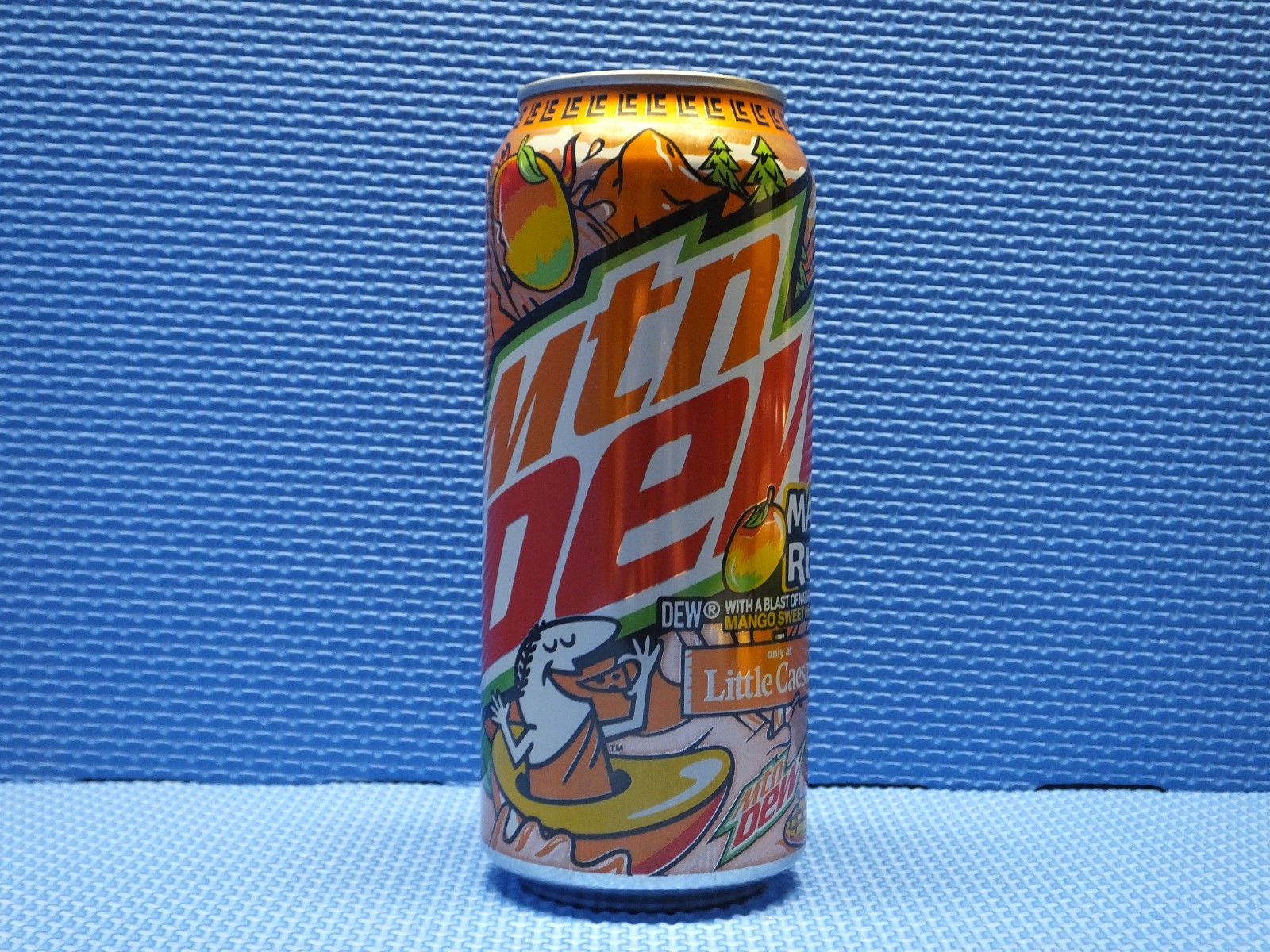 2025 Mountain Dew Mango Rush Little Caesars Full 16oz 1pt 473ml can mtn mt dew