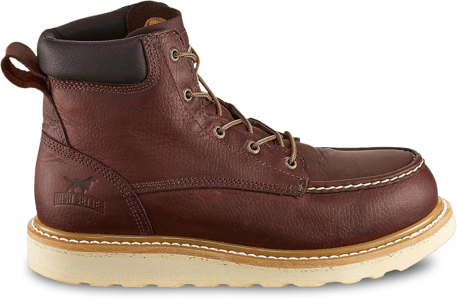 New Irish Setter, Ashby Men'S 6" Soft Toe Work Boot Brown Size 7.5