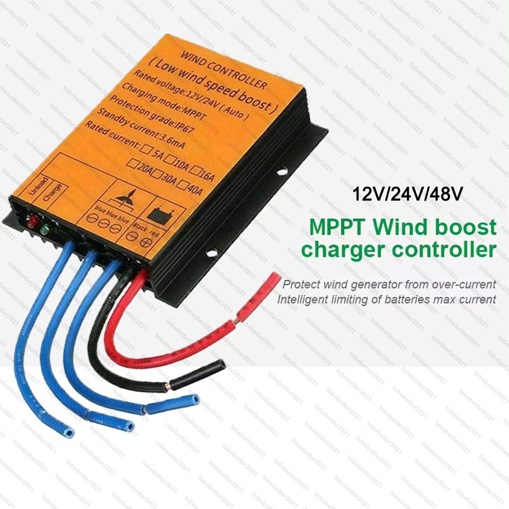 3000W 12V/24V 48V Wind Turbine Generator MPPT Charge Controller Boost Regulator