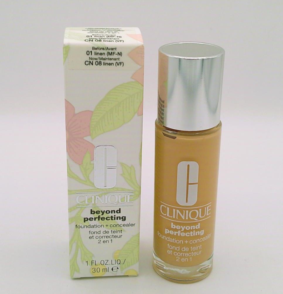 Clinique Beyond Perfecting Fond de Teint CN 08 LINEN 30ml *NEW IN BOX*