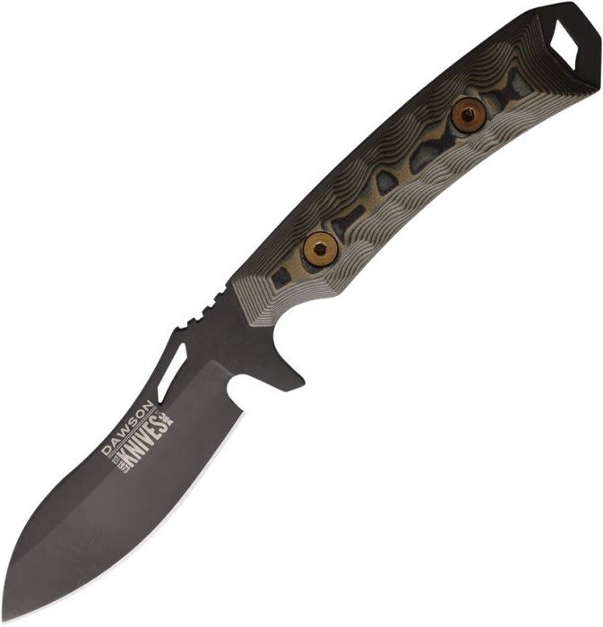 Dawson Knives Harvester Fixed Knife 3.13" CPM MagnaCut Steel Blade G10 Handle