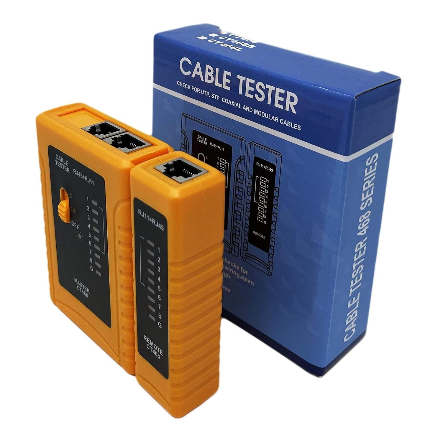 Reliable RJ45 Network Cable Tester - Automatic Circuit Testing with LED Status