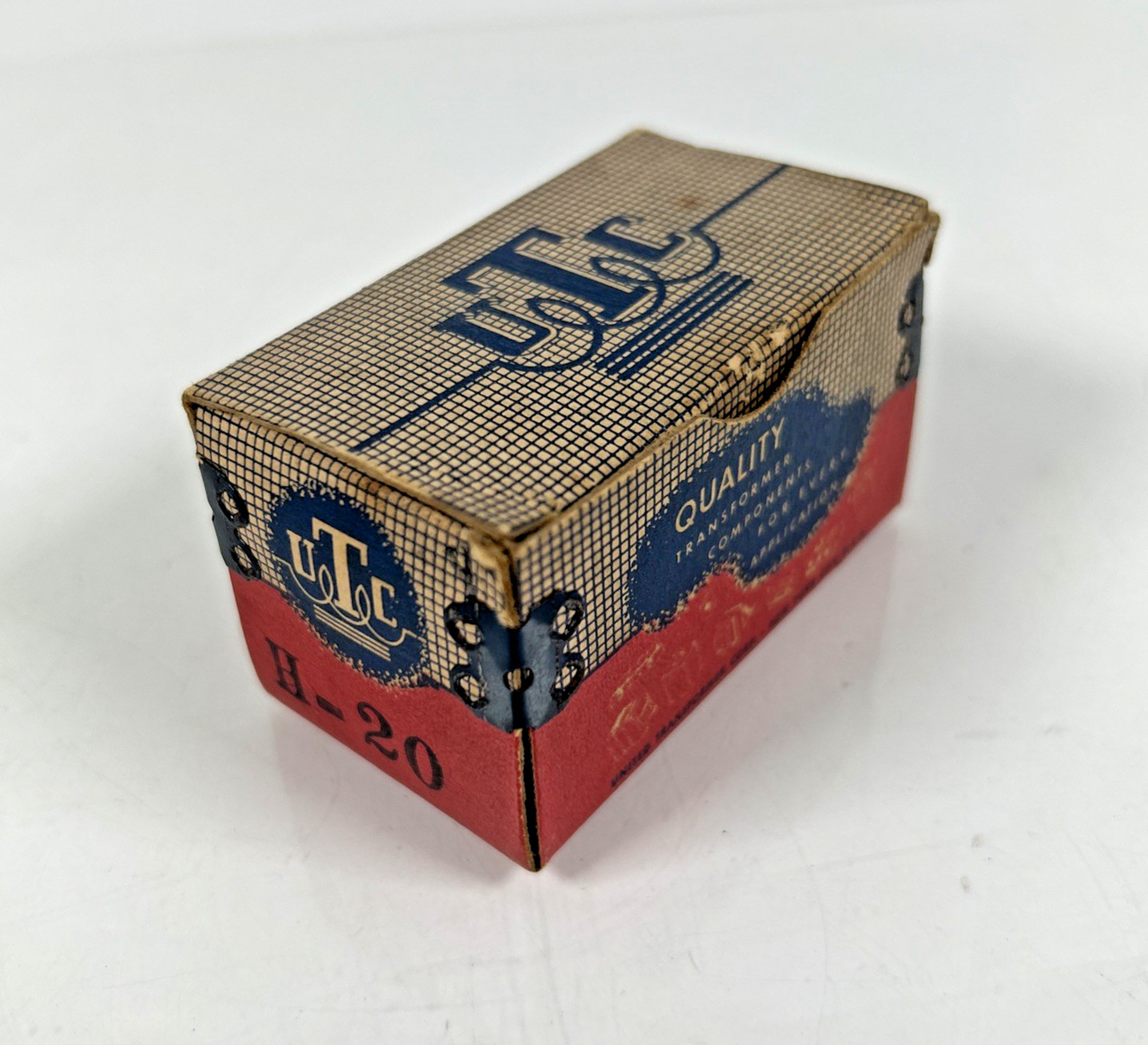 Vintage UTC H-20 Audio Transformer factory original Box ( BOX ONLY)