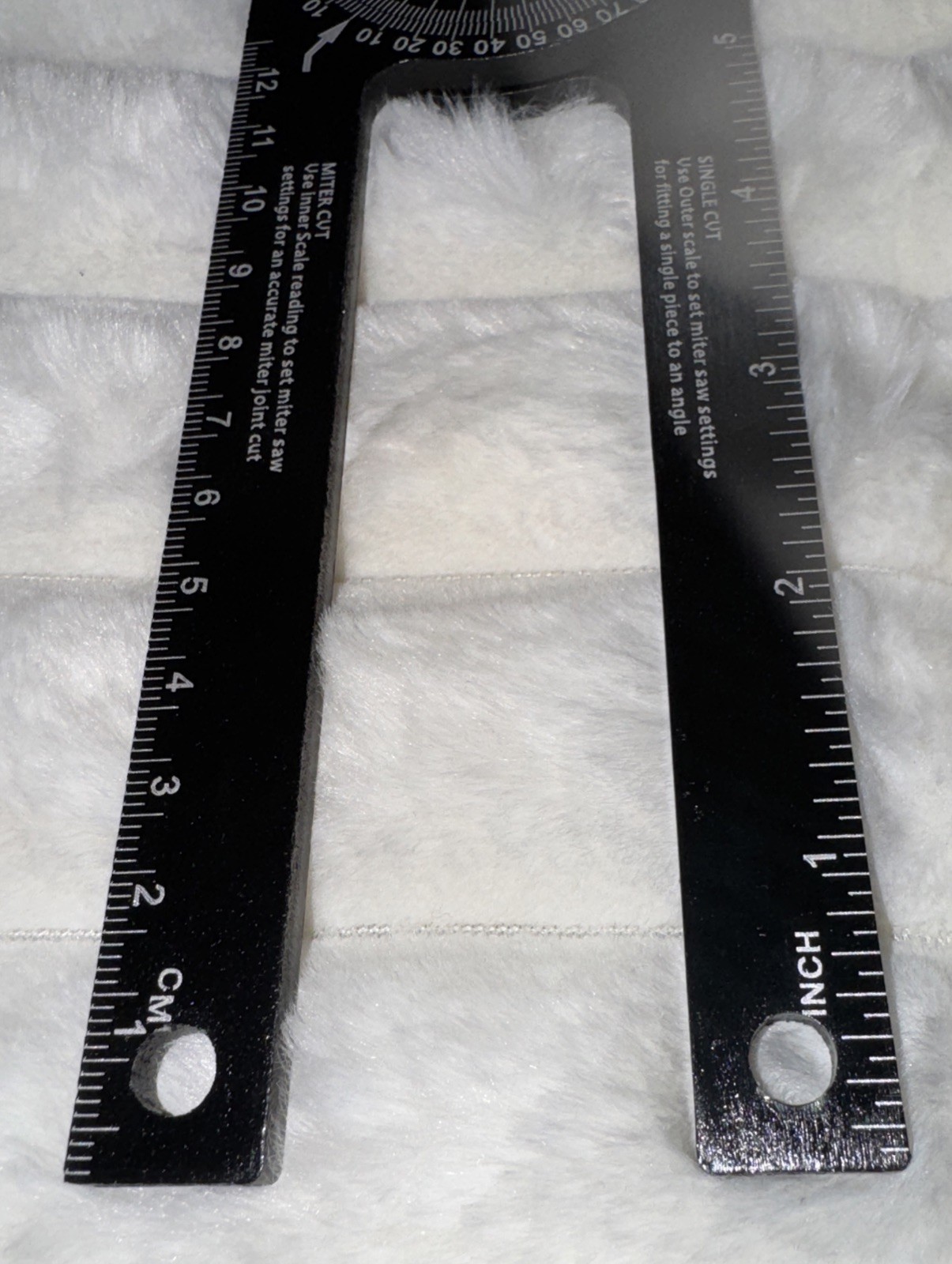 Miter Cut Saw Protractor | 7-Inch Rust Proof Angle Finder Precision Laser | New!
