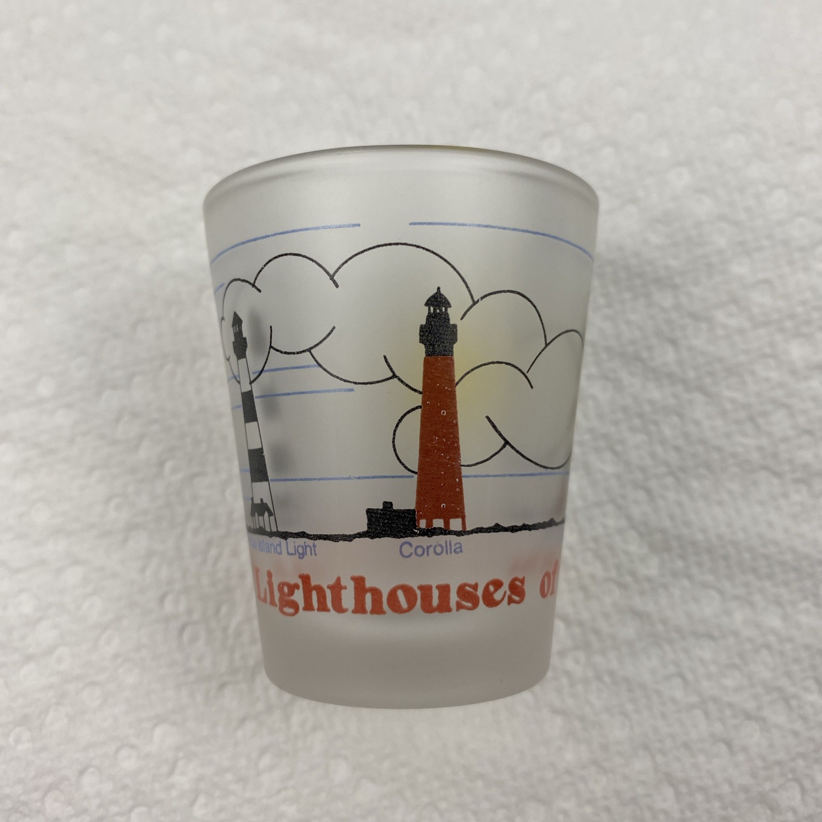 Outer Banks Lighthouses Shot Glass Souvenir All Over Print