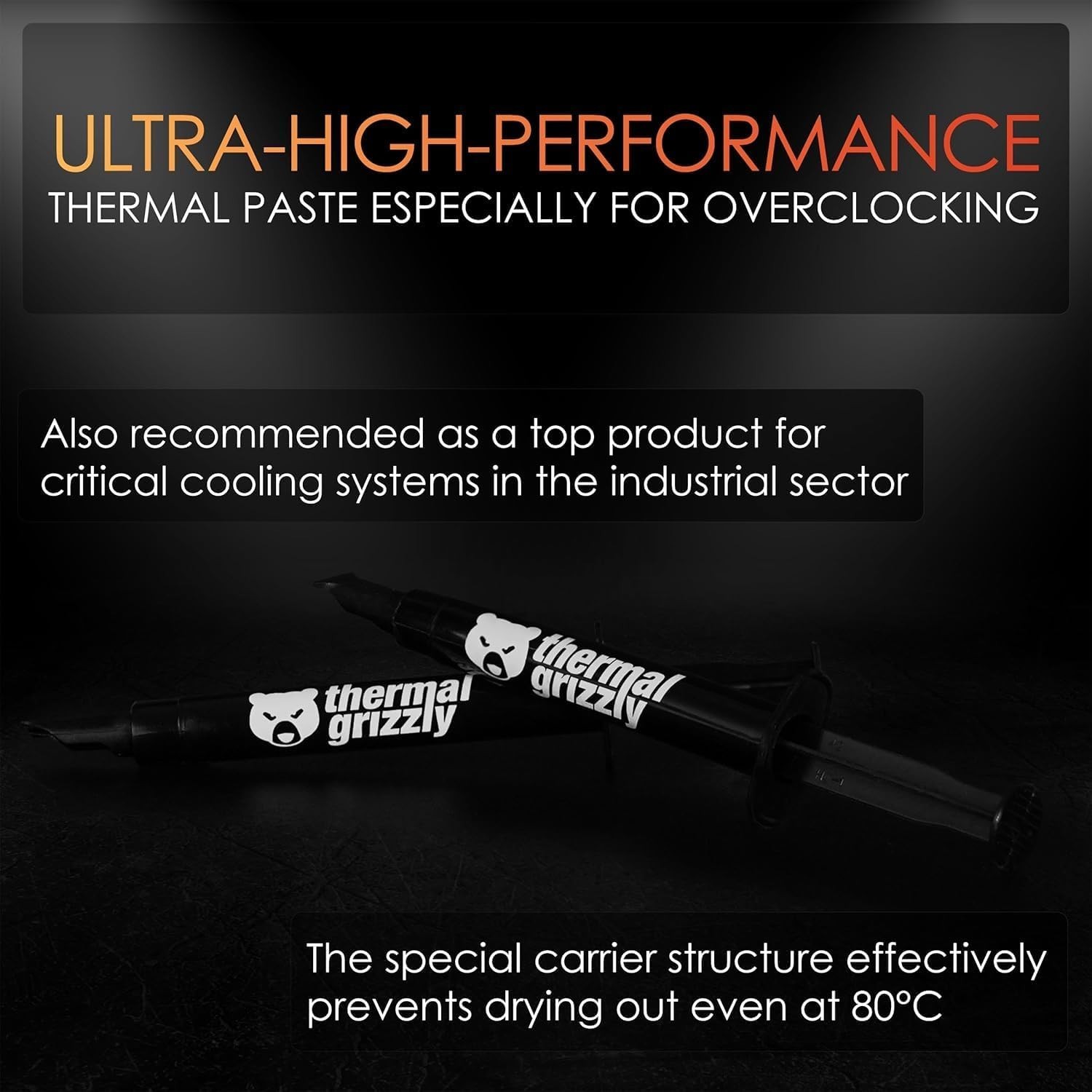 Thermal Grizzly Kryonaut CPU Thermal Paste - High Performance PC Thermal Paste K