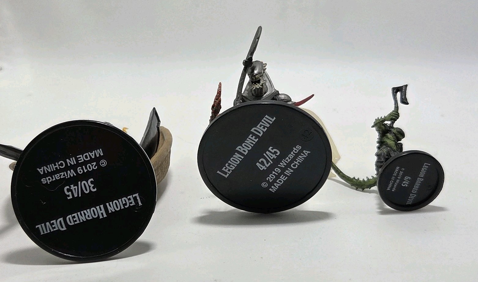 Lot 3 D&D Mini Baldur's Gate Legion Bone Devil, Horned Devil, Barbed Devil 2019