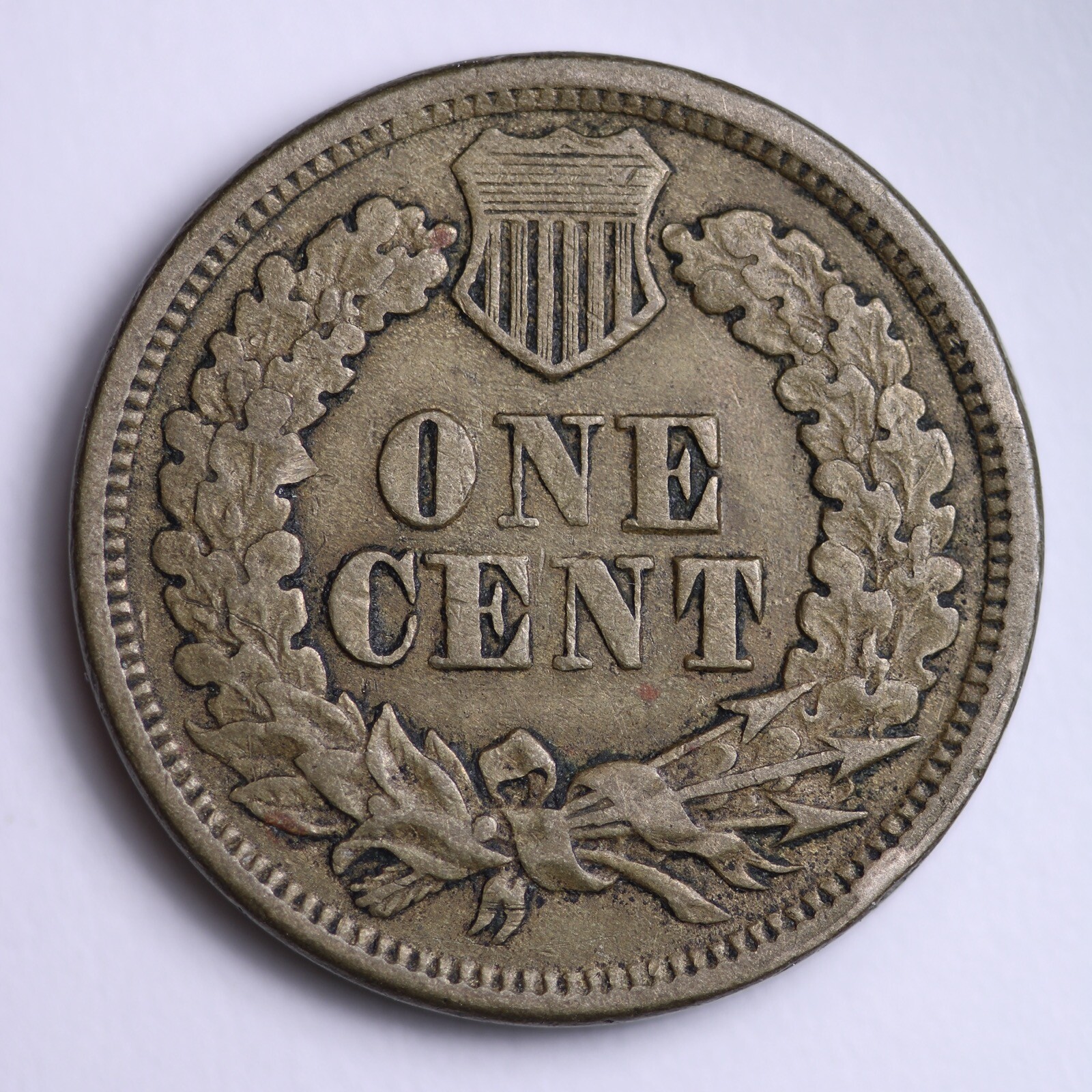 1863 Indian Head Cent Penny CN VF B002 ING