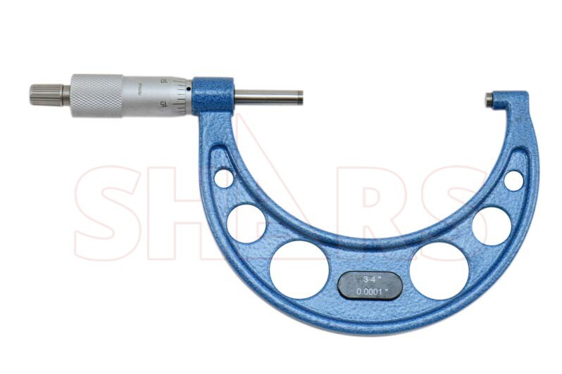 SHARS 0-100mm Solid Metal Frame Micrometer Set NEW L}