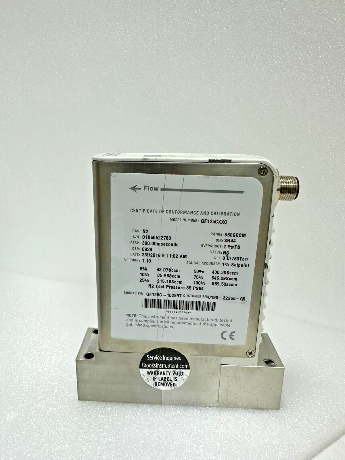 Applied Material 0190-32366-05, Brooks GF125CXXC, Ar 1000 sccm MFC,Use,Jp_,96964