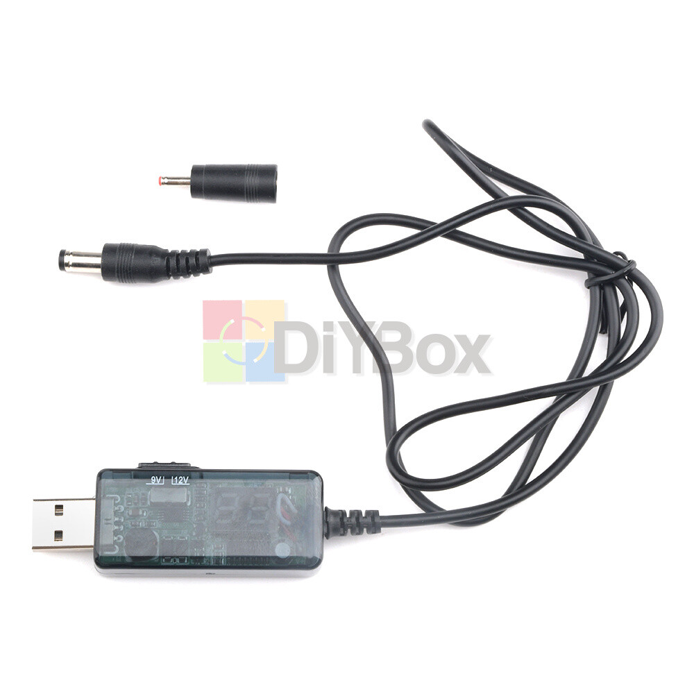 USB power boost line DC 5V to 9V 12V Step UP Voltage Adapter Cable 1A Step-up