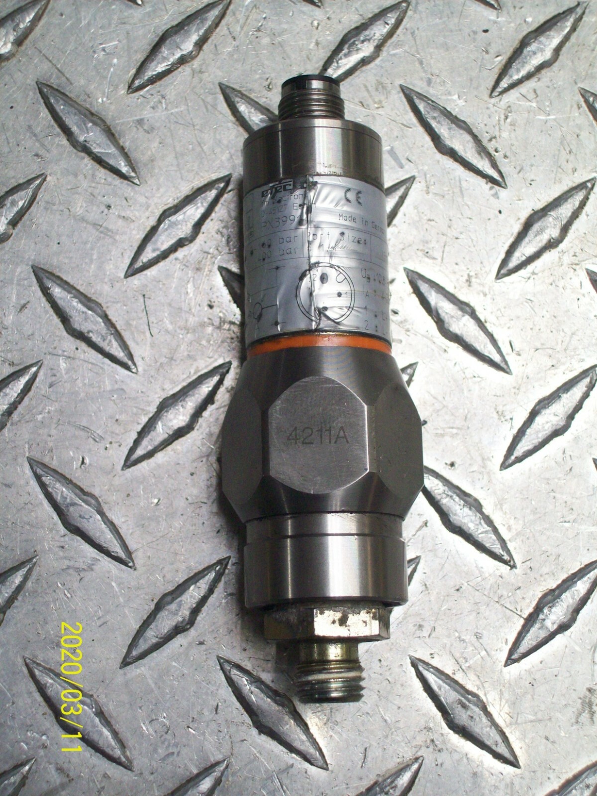 IFM ELECTRONIC PX3990 PRESSURE TRANSMITTER
