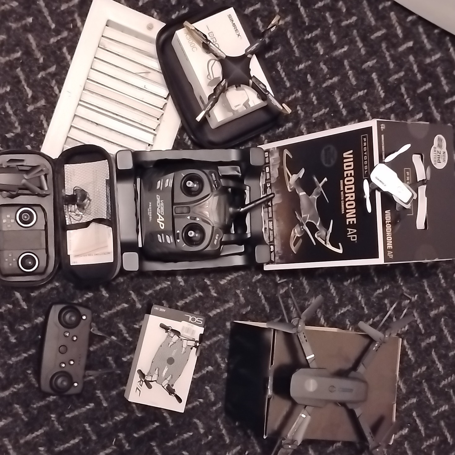 Protocol Videodrone AP & Simrex X300C RC Quadcopter With Camera Altitude Sensor