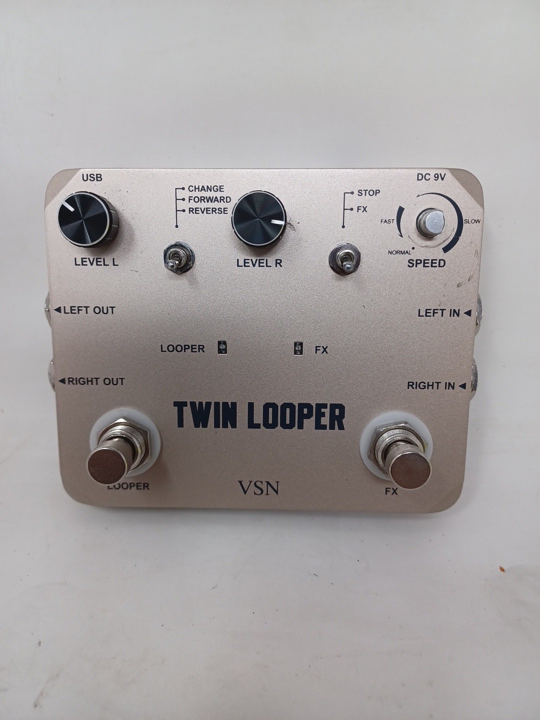 VSN LTL-02 Twin Series Twin Looper Guitar Effect Pedal Stereo 10 Min Loop