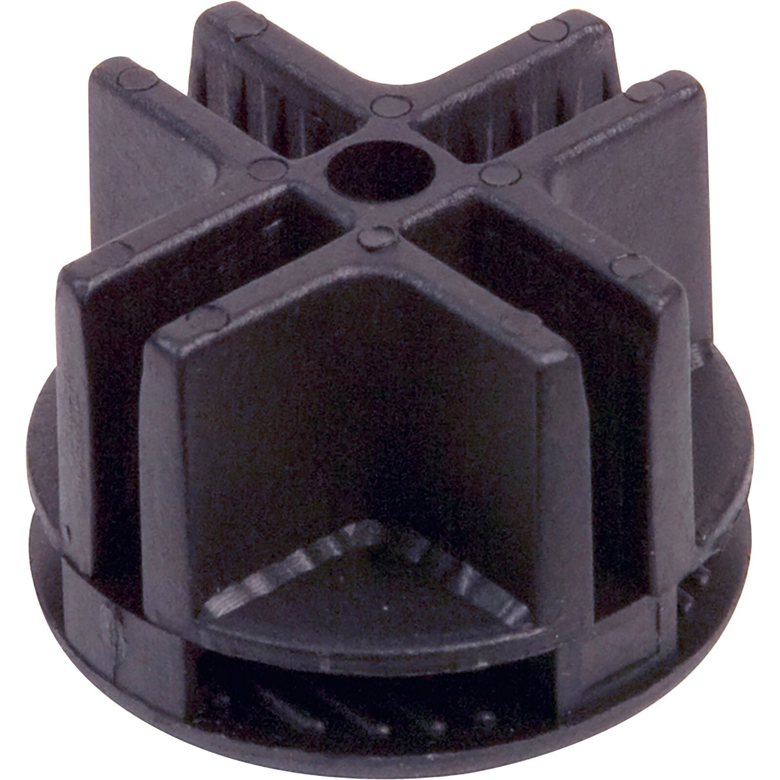 4-WAY PLASTIC BLACK SQUARE EDGE WIRE SHELF CONNECTOR (20) Cubbies  Unit Storage