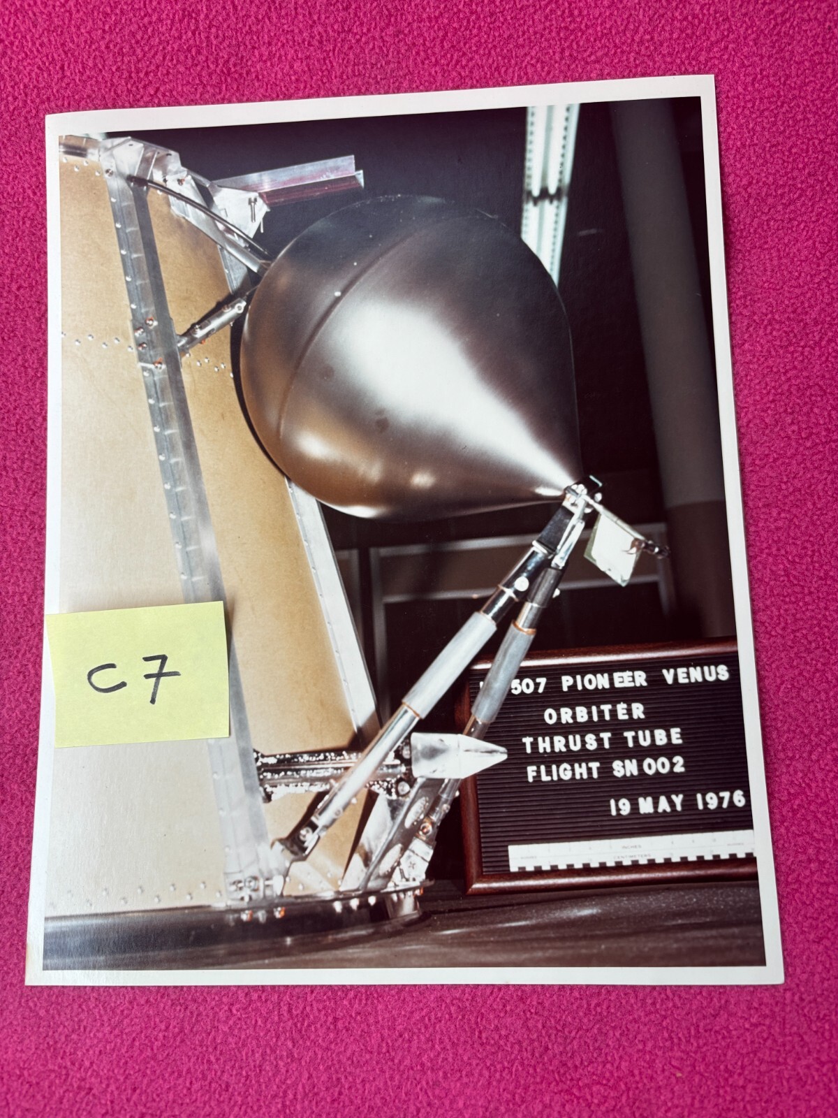 NASA vintage PHOTO spacecraft GALAXY planet SPACE 1976 THRUST TUBE pioneer venus