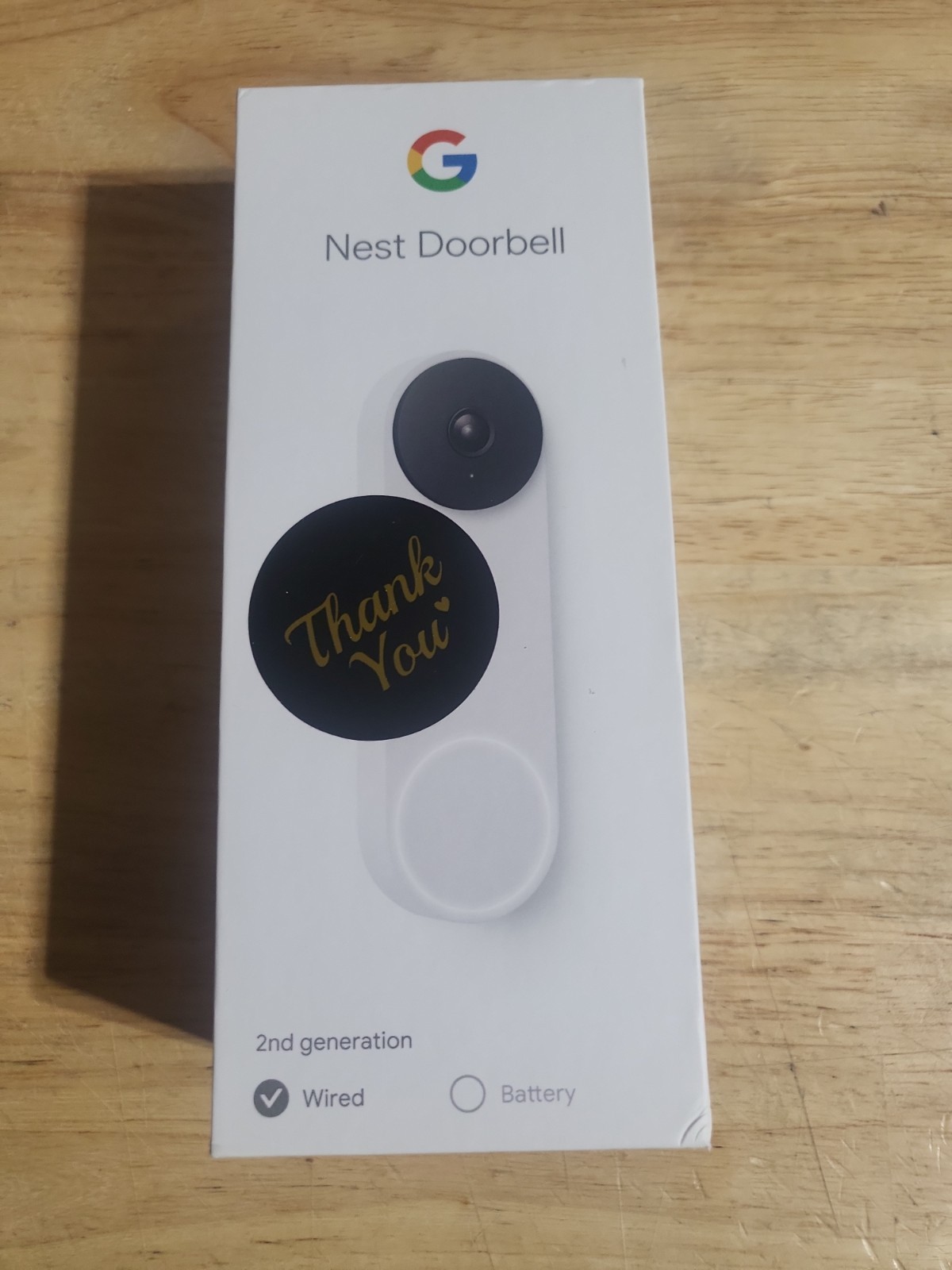 Google Nest Doorbell, Wired - Snow