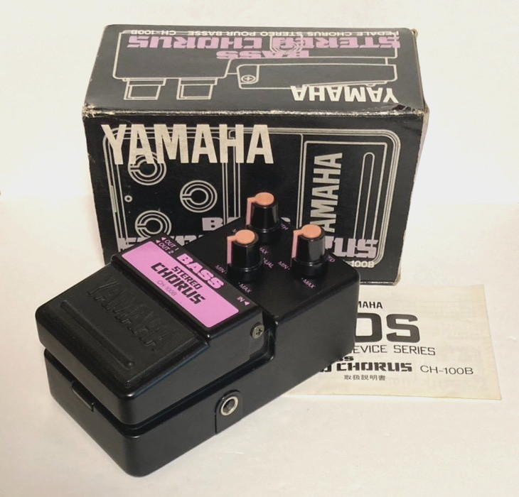[W/box] Yamaha CH-100B Chorus Bass Guitar Effect Pedal Made In Japan Free Ship