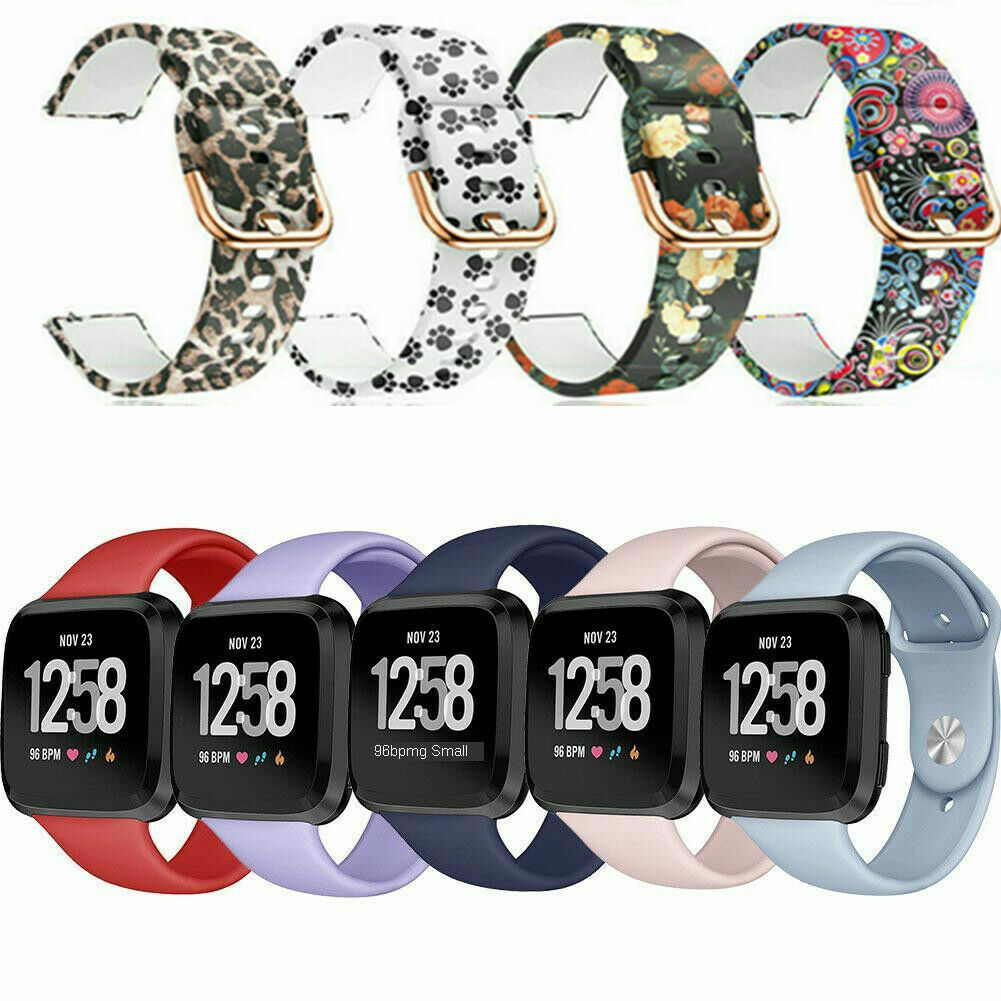 Replacement Silicone Rubber Band Strap Wristband For Fitbit Versa 1 2 Lite Watch