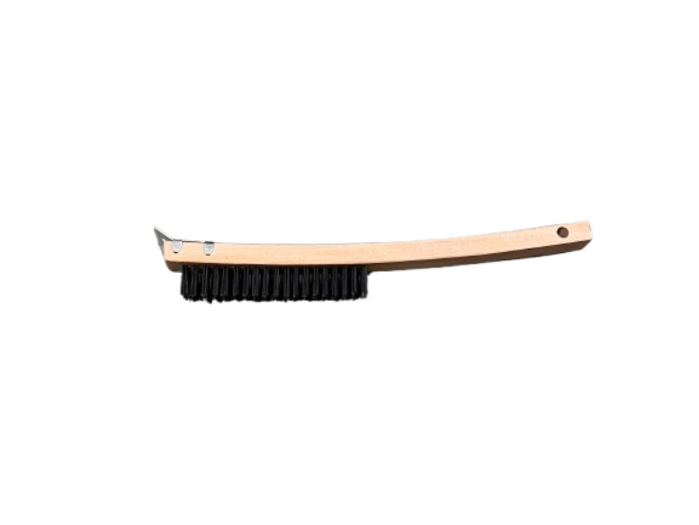 2 PACK $11 A PIECE ASCOT VT931 14" WIRE BRUSH WITH METAL SCRAPER