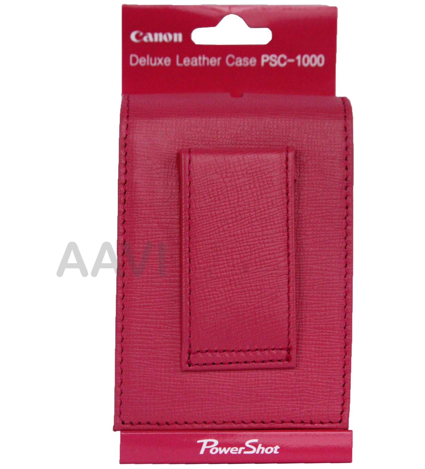 Canon Pink Leather Hard Carrying Case Bag Belt Loop for ELPH PowerShot Cameras