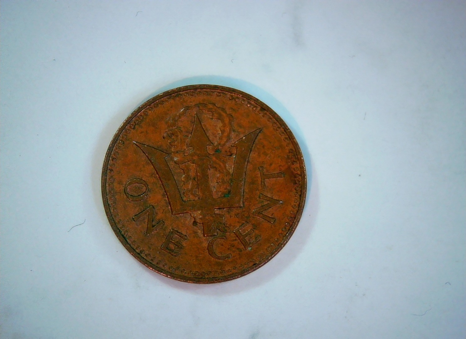 Barbados 1973 1 Cent Barbados cent (Trident / Coat of arms type) Coin