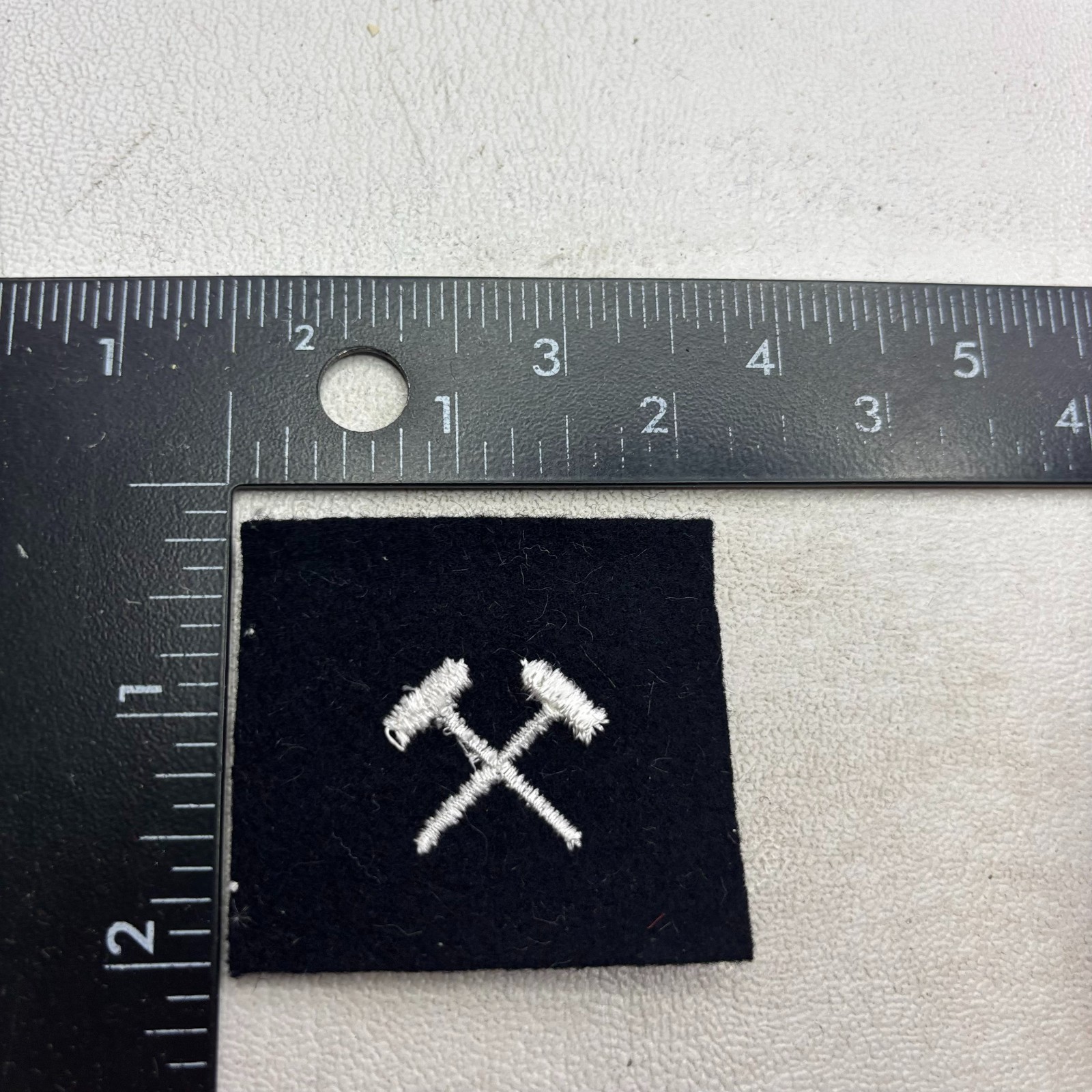 Vtg Black US Navy Rating Badge Striker SHIPS SHIPFITTER Patch (Military) 64TY