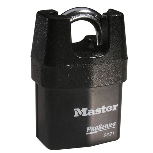 MasterLock 6321D 2-1/8in Pro Series Shrouded Keyed Padlock 5/16in Shackle