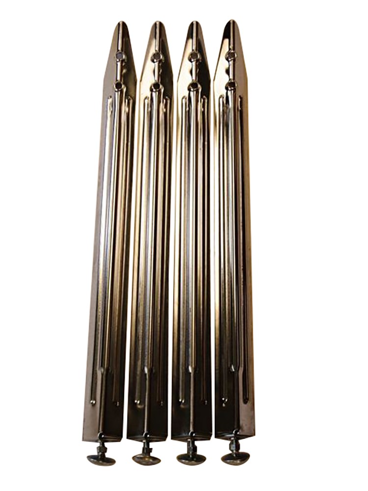 4 Chrome Replacement legs/w levelers for Bally/Data East/Stern/Williams