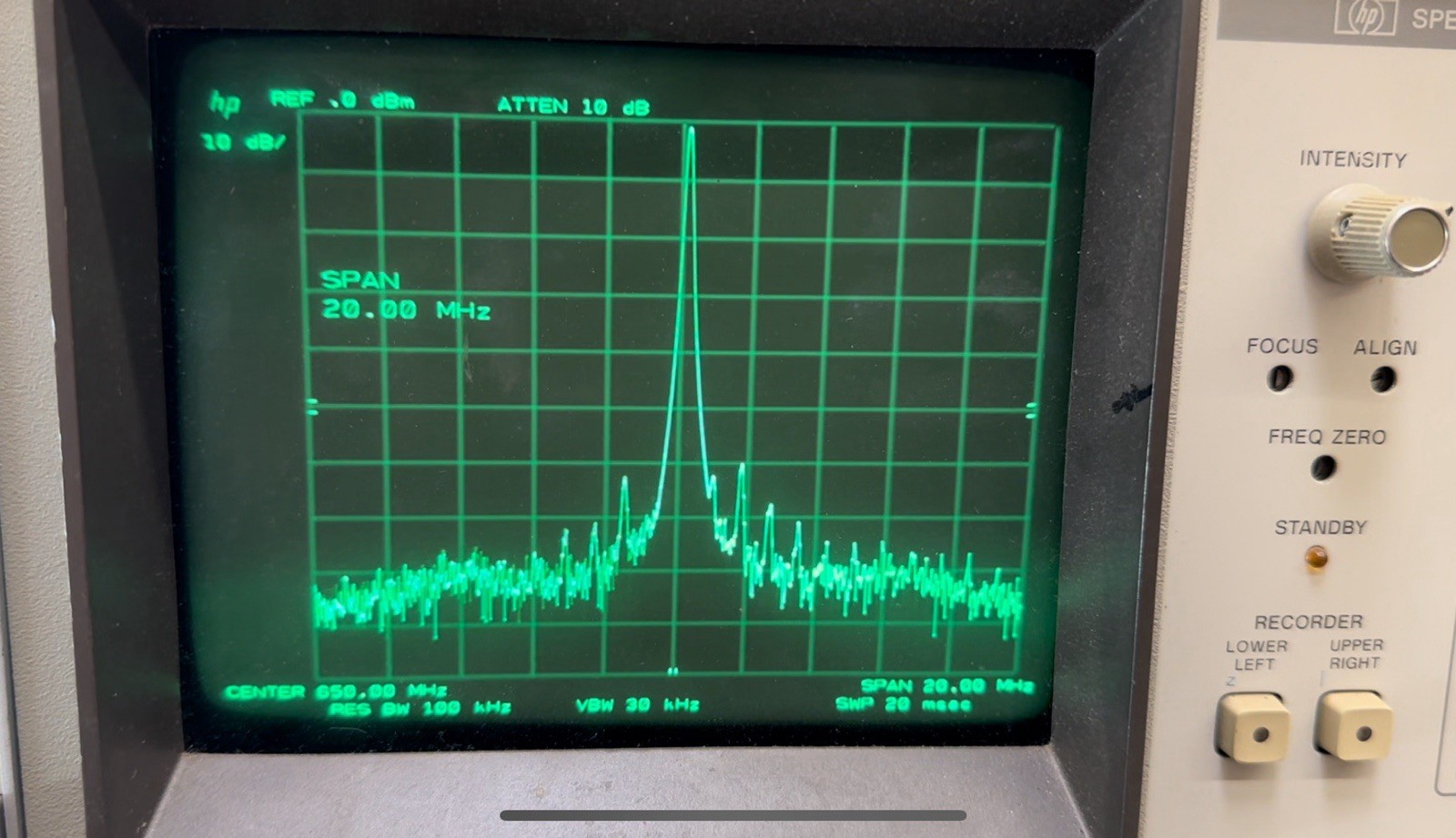 HP 8568B Spectrum Analyzer / 85662A Display Unit & Interconnect cables Read