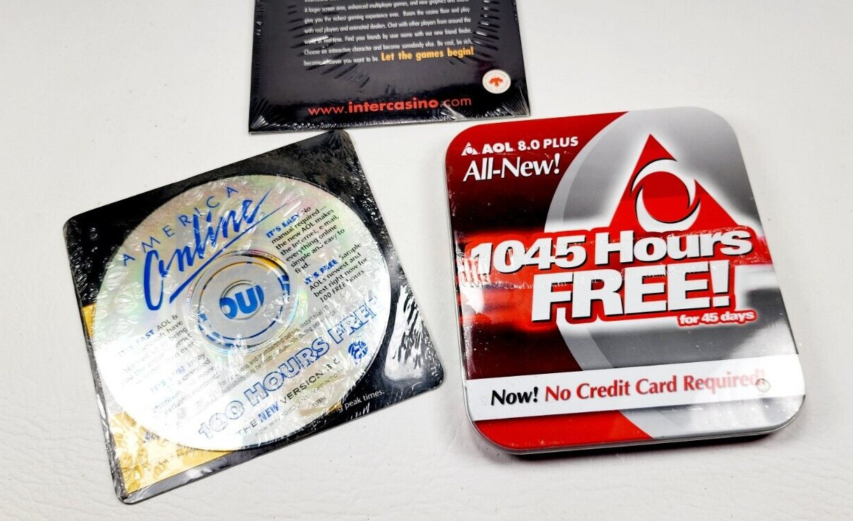 Vintage America Online AOL Disc Version 3.0 NEW Factory 3 SEALED Disks Rare!