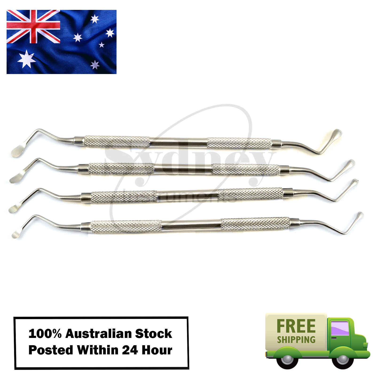 PERIODONTAL LUCAS BONE CURETTES SERRATED DENTAL SURGICAL INSTRUMENTS