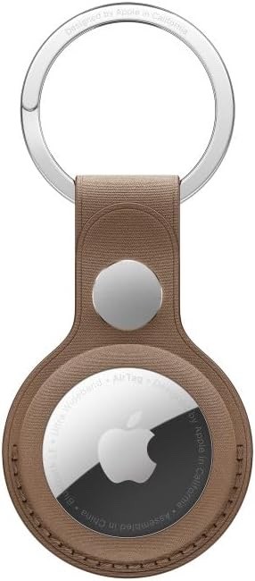 GENUINE APPLE AIRTAG LEATHER KEY RING SADDLE BROWN MT2L3ZM/A NEW