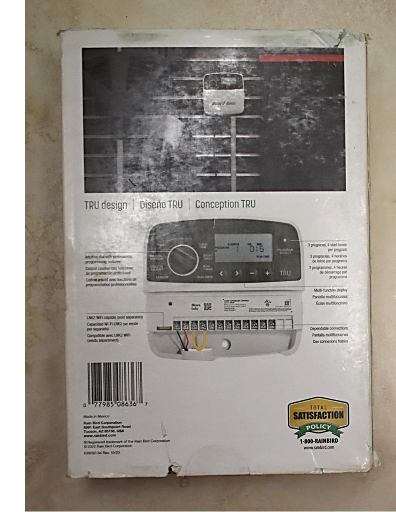 Rain Bird Tru Irrigation Controller TRU61