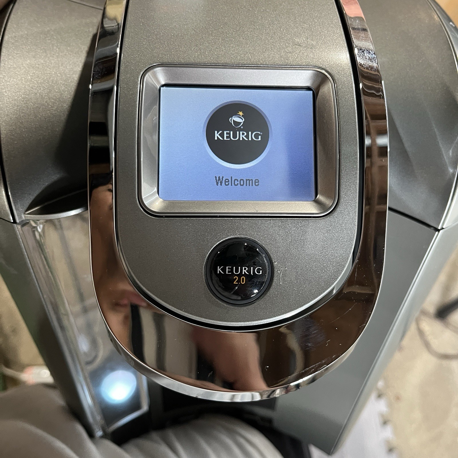 Keurig 2.0 K2.0-500 Touchscreen Digital Coffee Maker KCup Brewer Silver