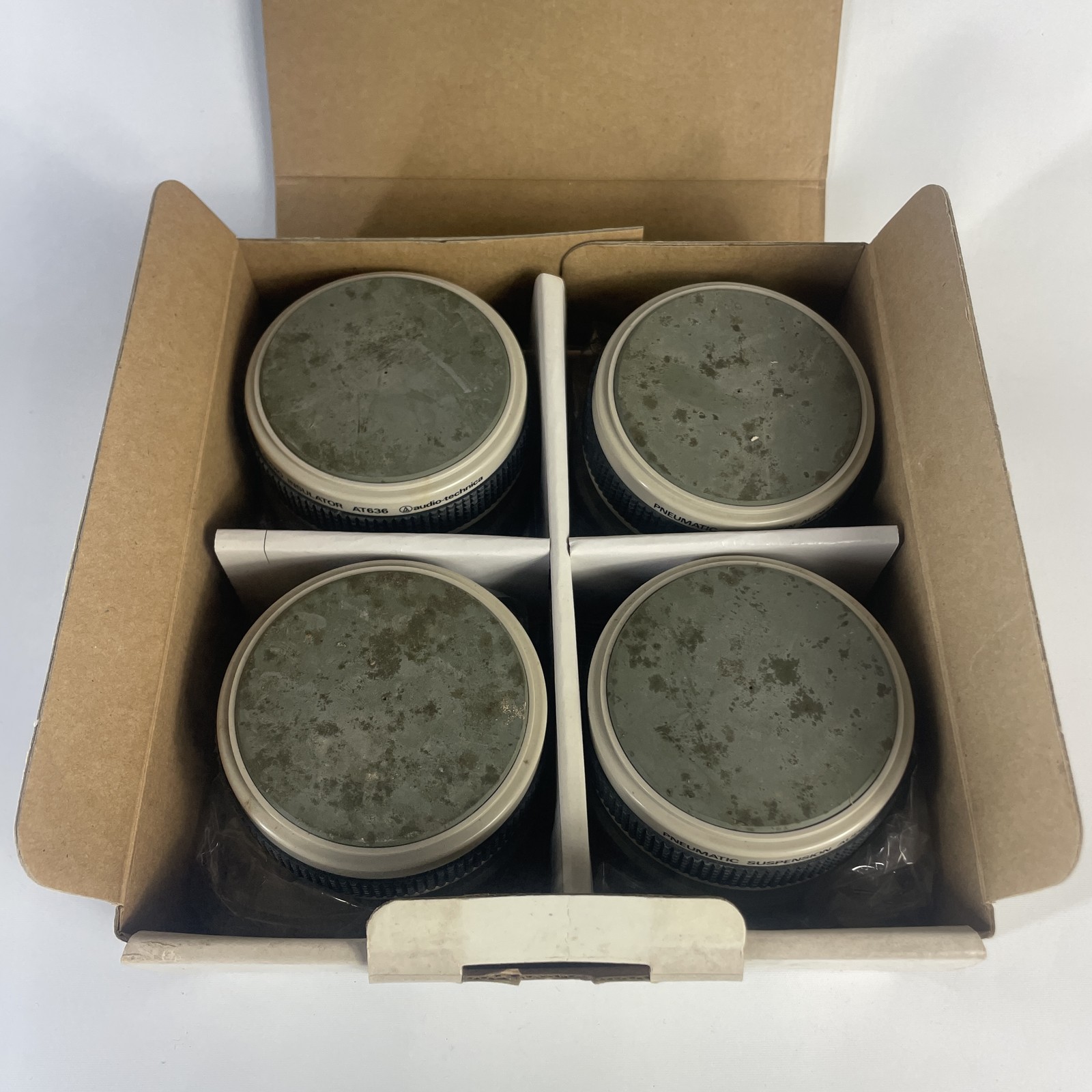 Audio-Technica AT636 Air Suspension Insulators Set of 4 Vintage Isolation Feet
